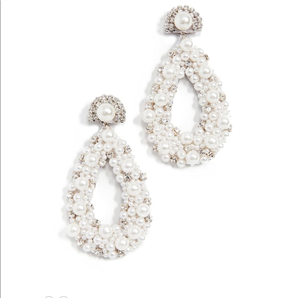 Deeps by Deepa Gurnan Arabella Earrings Ivory One Size